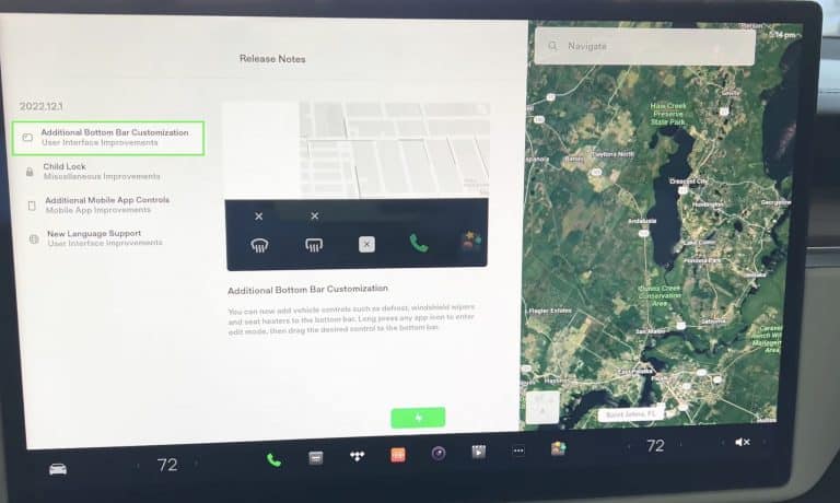 Tesla 2022.12.1 update returns highly-requested bottom bar customization
