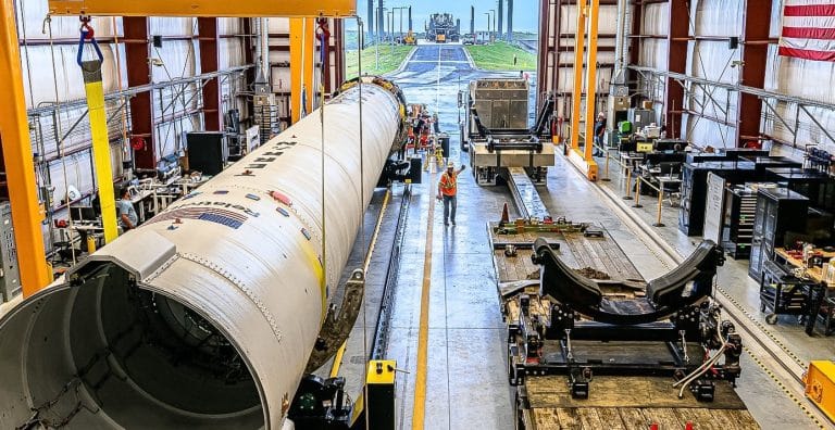 Relativity Space’s first 3D-printed rocket arrives at launch pad