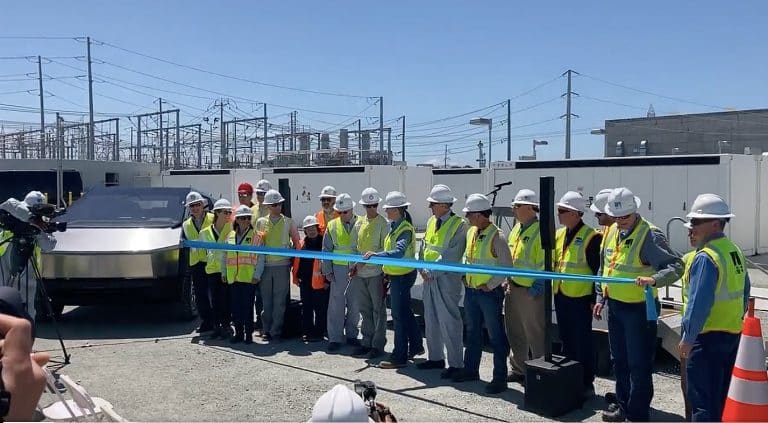 Tesla Cybertruck makes rare appearance at Moss Landing Megapack event