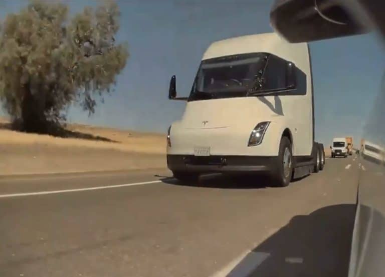 Tesla Semi spotted on California highway testing ahead of production