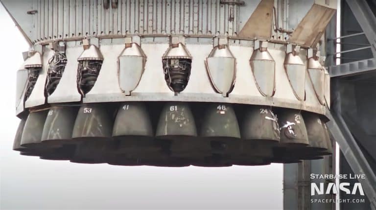 Fireball sends SpaceX Super Heavy booster back to the factory