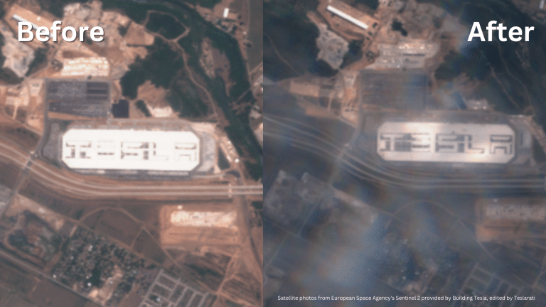 Tesla’s Giga Texas solar roof is visible from space