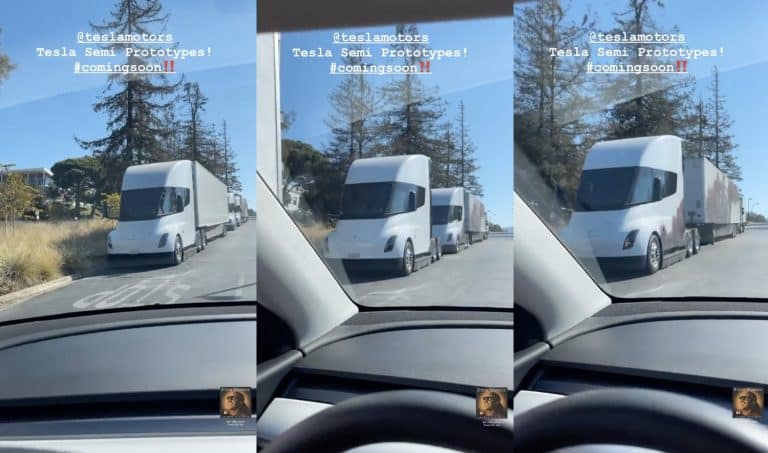 Tesla Semi updated prototype sightings are becoming more common