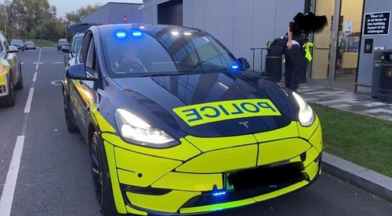 Tesla Model Y police vehicle spotted pulling drivers over in Liverpool