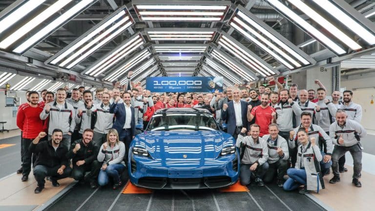 Porsche Taycan hits major production landmark
