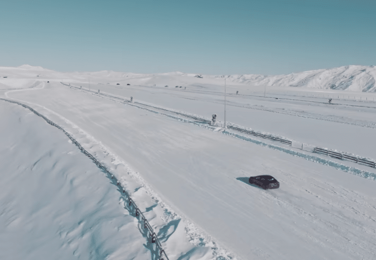 Tesla Model Y Track Mode takes on snowy roads in New Zealand