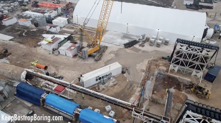 The Boring Company busy with apparent new test tunnel in Bastrop site
