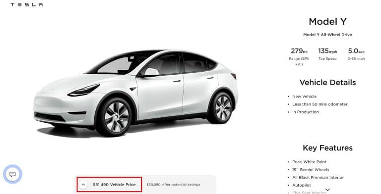 Tesla Model Y with 4680 batteries just got more expensive