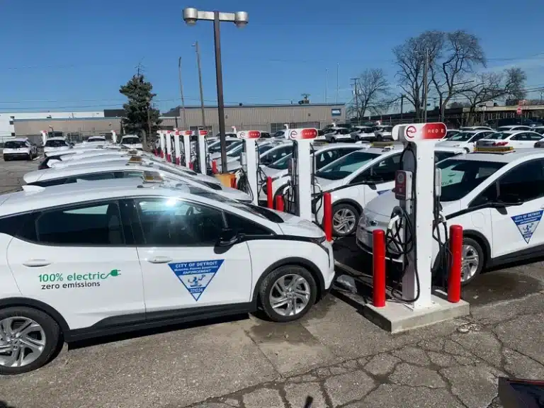 City of Detroit unveils its first 100% EV fleet
