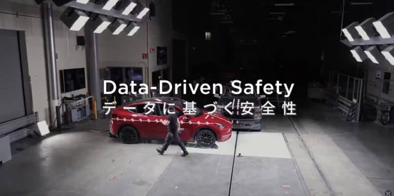 Tesla shows of ‘world’s first’ real world crash test system