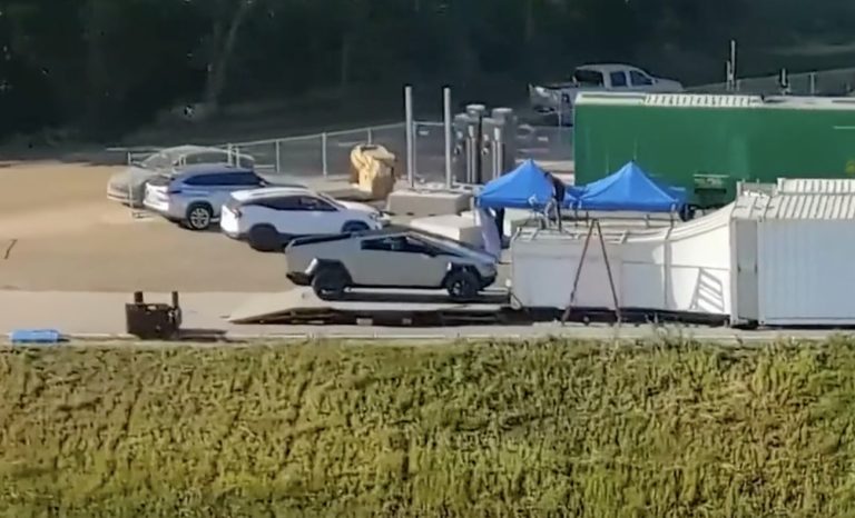 Tesla Cybertruck spotted at Giga Texas wind tunnel