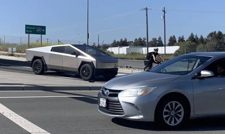 Refined Tesla Cybertruck sighted testing on Fremont roads