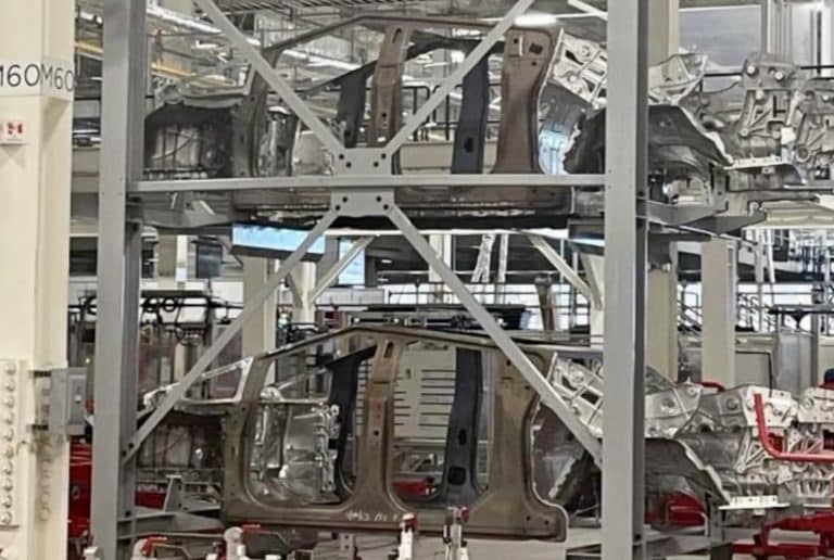 Tesla Cybertruck completed body-in-white image leaked