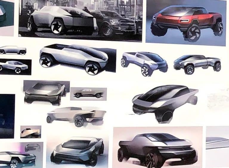 Tesla Cybertruck Designs Emerge as Musk Counters ‘Boring’ Pickups
