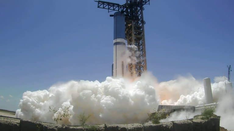 SpaceX Conducts Static Fire Test for Booster 9