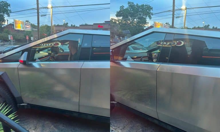Newly Spotted Sighting Offers Sneak Peek at Tesla Cybertruck’s Interior Ambient Lighting