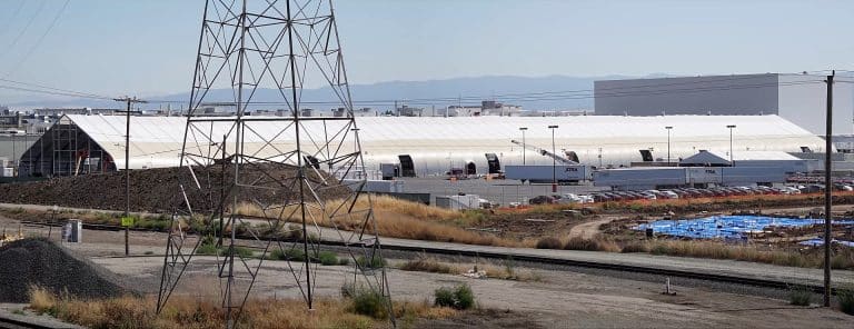 Tesla Fremont Factory appears to be getting a new tent