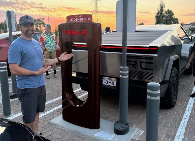Tesla Cybertruck spotted charging at 50,000th Supercharger