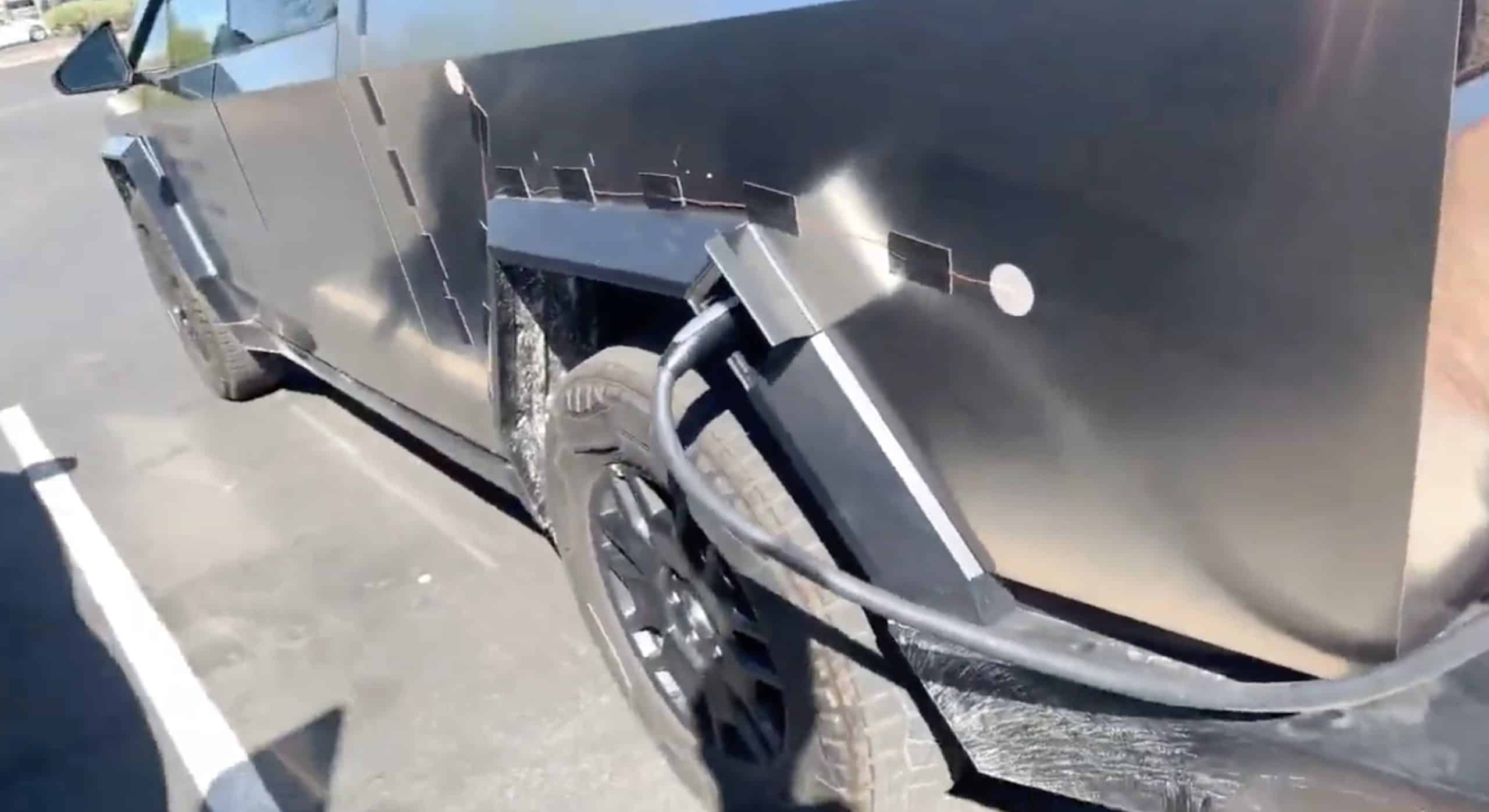 Tesla Cybertruck Release Candidate Shows Look At Charging Port, Tow ...