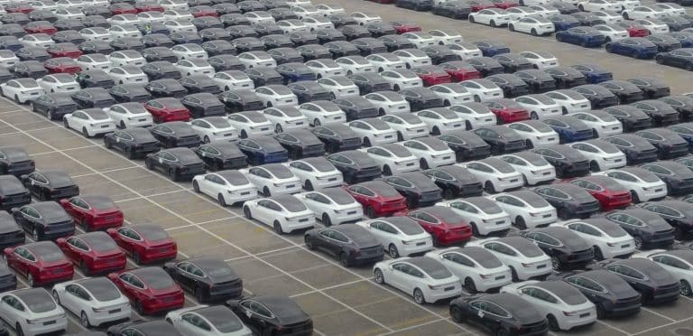 Tesla Shanghai export lot shows Model 3 Highland production ramp is going smoothly