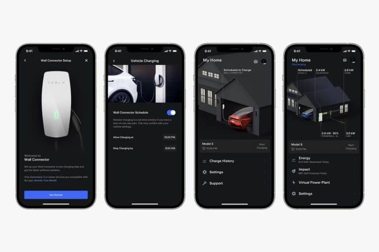 Tesla shows off mobile app Wall Connector controls