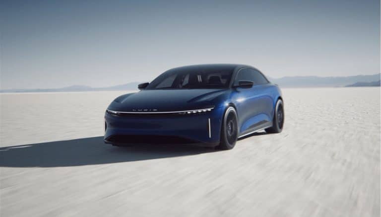 First production Lucid Air Sapphire rolls off the assembly line in AZ