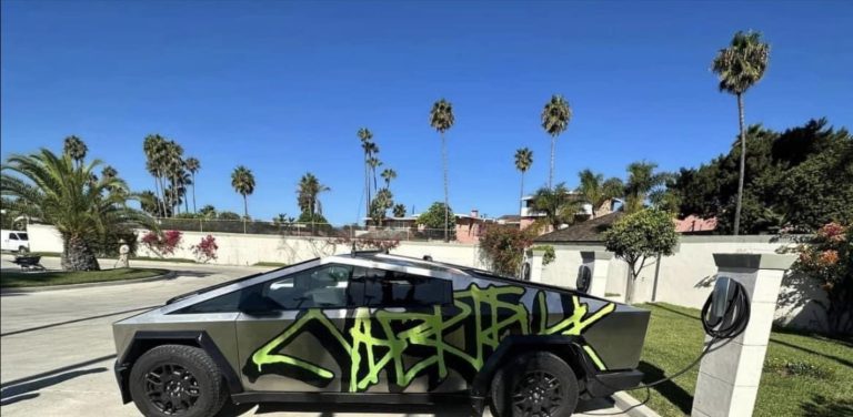 Tesla teases crazy new graffiti wrap for Cybertruck