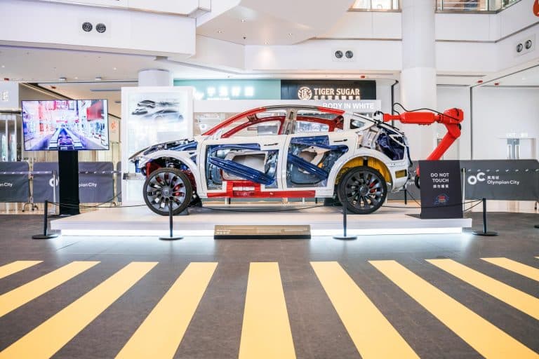 Tesla Model 3 Highland RHD displayed in Hong Kong