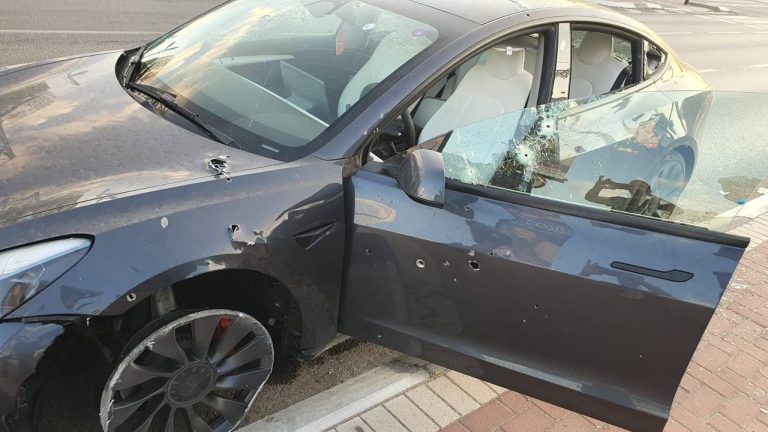 Tesla owner in Israel escapes terrorists in Model 3 despite blown tires, dozens of bullet holes