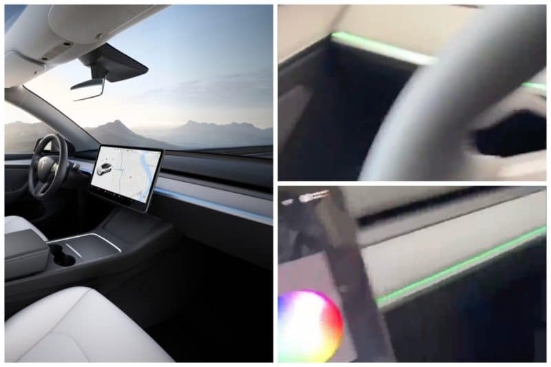 Tesla Model Y’s ambient lighting design changes revealed in leaked