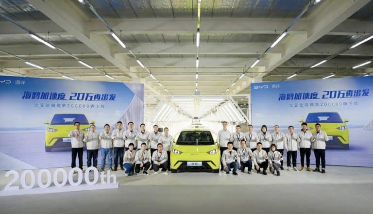 BYD Manufactures 200,000 Units of Its Most Budget-Friendly Electric Vehicle