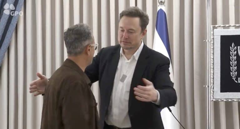 Elon Musk pledges to keep dog tag from Hamas hostage’s father during Israel visit