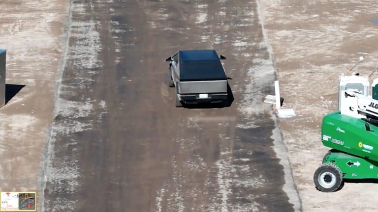 Tesla spotted testing Cybertruck ‘crab driving’ at Giga Texas