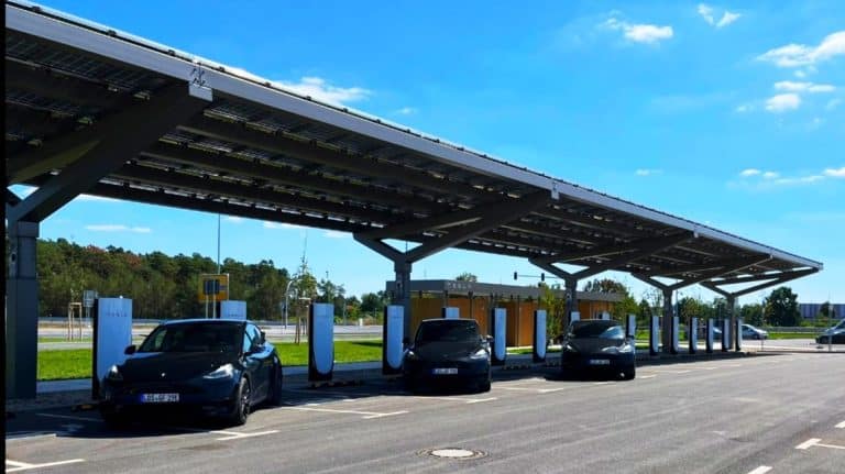 Tesla Giga Berlin’s first V4 Superchargers are live