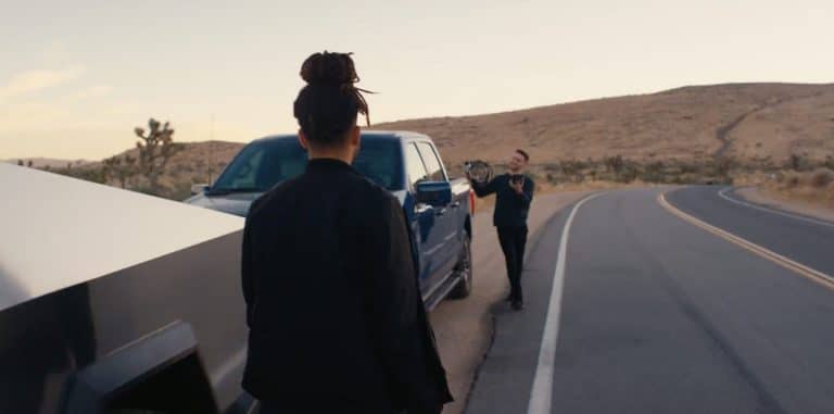 Tesla Teases Ford F-150 Lightning in Cybertruck Powershare Video