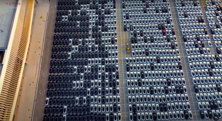 Tesla China Wraps Up 2023 with a Massive Export Fleet from Shanghai Port