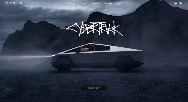 Tesla Cybertruck Official Page Contains an Entertaining Easter Egg