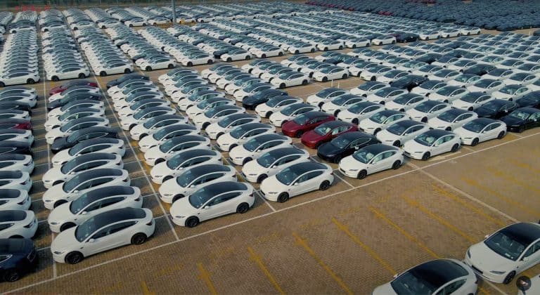 Fleet of Tesla Model 3 Highland RHD for Export Spotted at Shanghai’s South Port