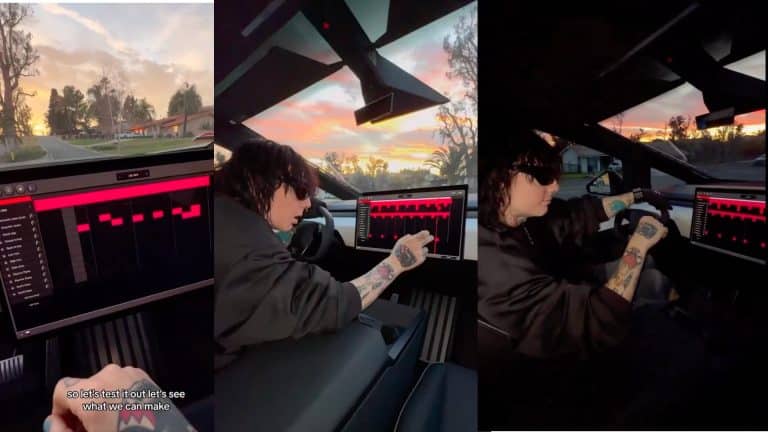 Tesla Owner Sueco Creates Impromptu Track with Cybertruck Toybox