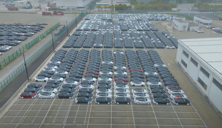 Reported Fleet of Tesla Model 3 “Ludicrous” Spotted at Shanghai Southport Terminal