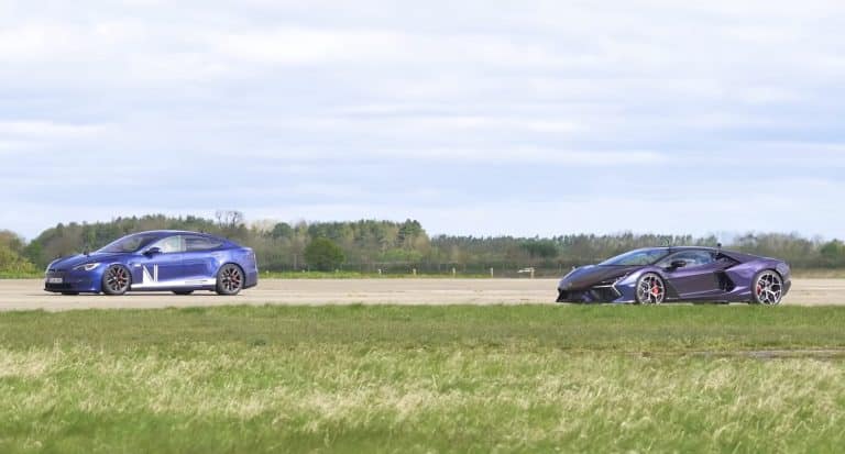 Tesla Model S Plaid vs Lamborghini Revuelto: The Ultimate Drag Race Showdown