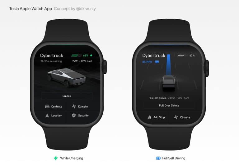 Tesla on Your Wrist: A Sneak Peek at the Future of the Tesla Apple Watch App
