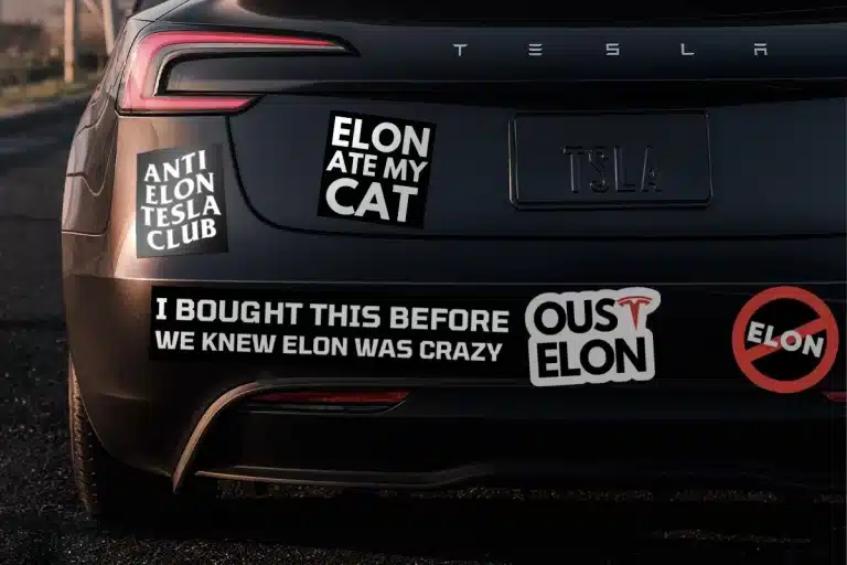 Riding the Wave of Discontent: The Rise of Anti-Elon Musk Bumper Stickers Among Tesla Owners