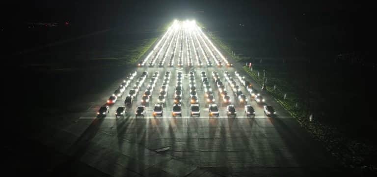 Illuminating the Future: The Record-Breaking Tesla Light Show in Belgium