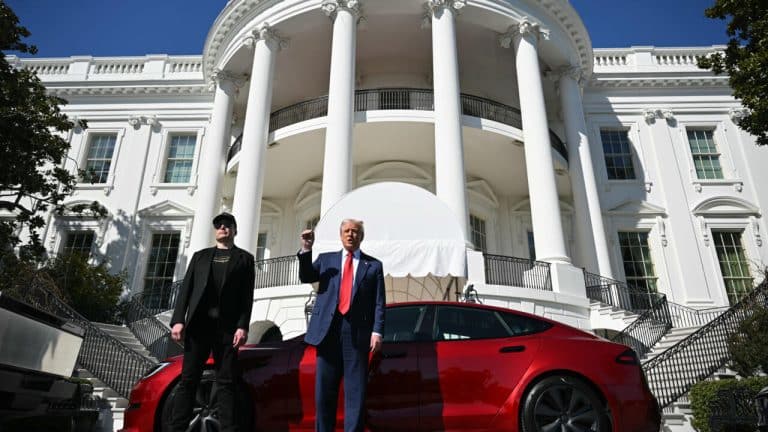 Trump Says Goodbye to His Tesla