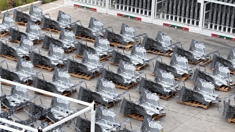 Tesla Gears Up as Cybercab Castings Pile High at Giga Texas