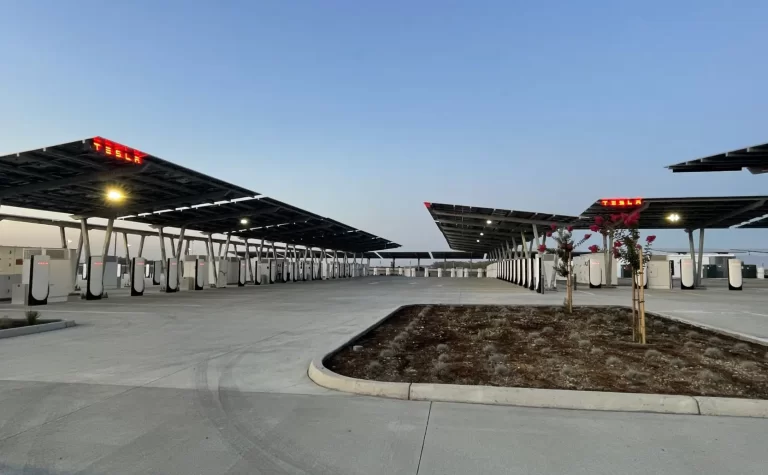 Tesla Launches One of Its Largest Solar Supercharger Sites in California