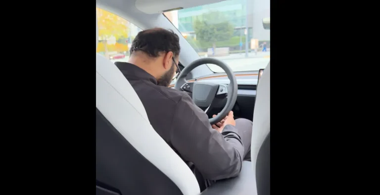 Tesla Robotaxi Safety Driver Caught Sleeping on Camera