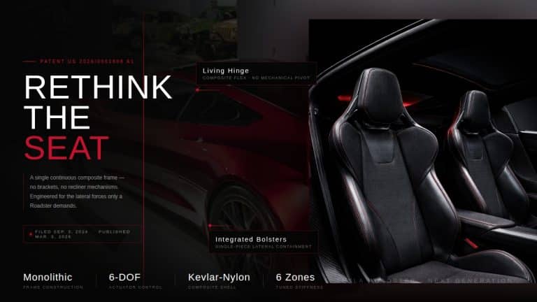 Tesla’s Monolithic Seat Revolution: The Patent That Could Redefine Hypercar Comfort and Performance in the Next-Gen Roadster